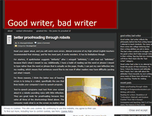 Tablet Screenshot of goodwriterbadwriter.com